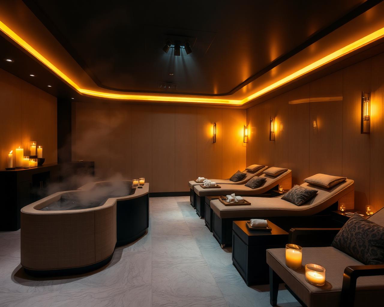 Calm spa lounge